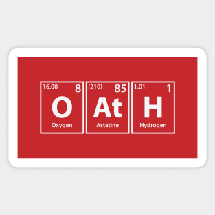 Oath (O-At-H) Periodic Elements Spelling Sticker